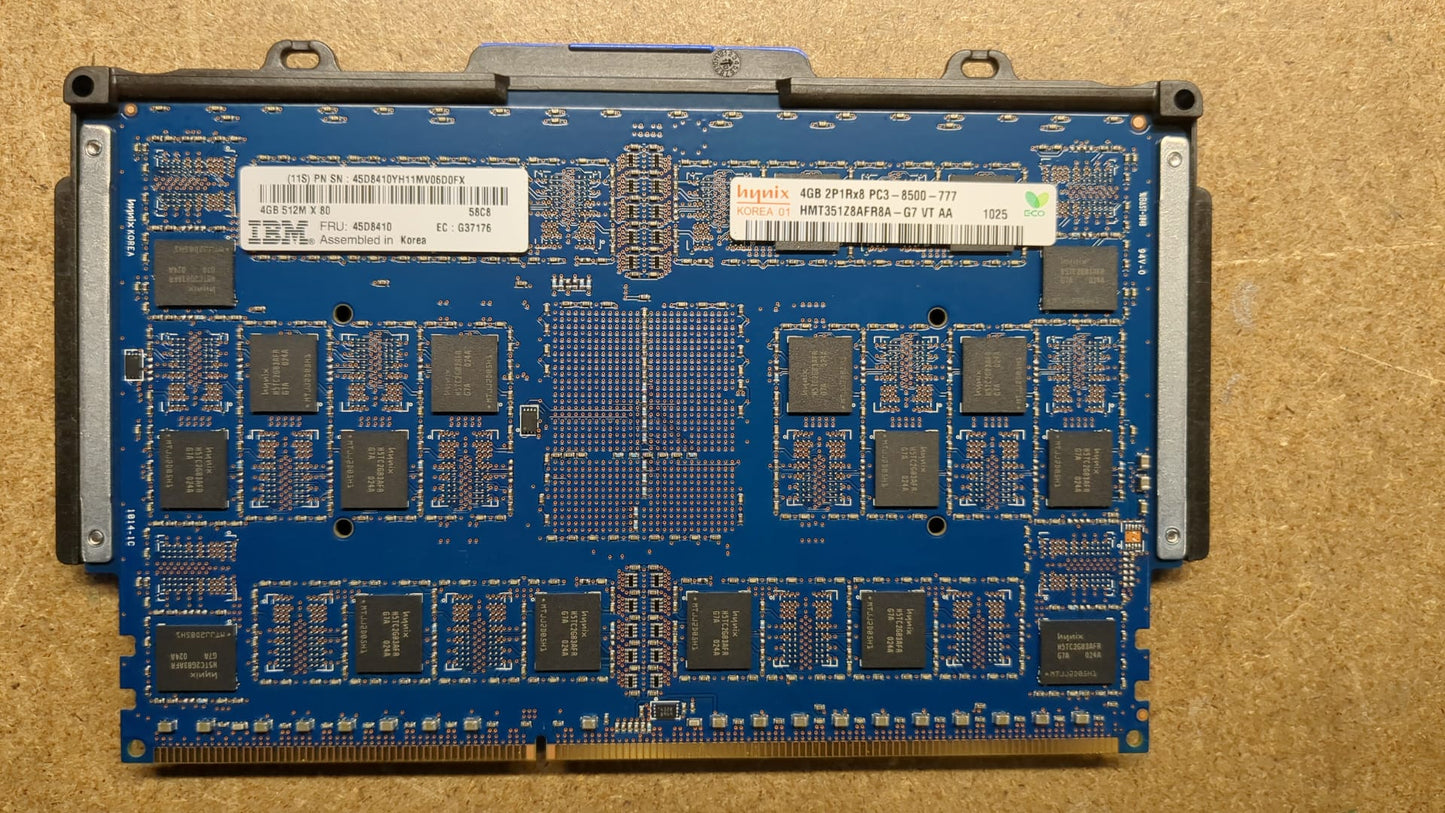 IBM 4GB 512M X 80 PC3-8500R Memory Module 2nd :45D8410: Alt (M396B5273CHO-YF7M3, HMT351Z8AFR8A-G7) Other //