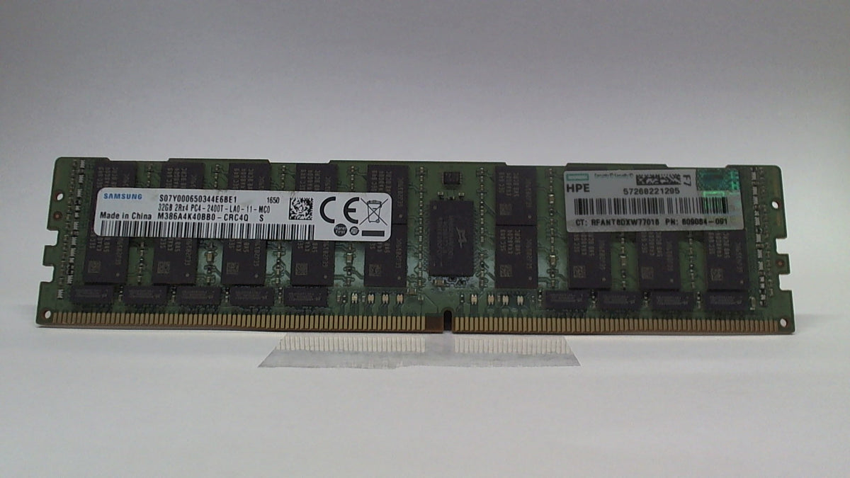 HP 32GB PC4-19200T DDR4-2400 2RX4 ECC PN:805353-B21: 2nd 809084-091:: Alt(819414-001) Other /MTA36ASF4G72LZ/