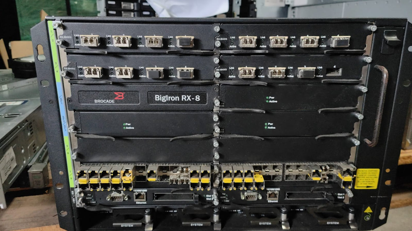 Brocade BI-RX-8-AC BigIron RX-8 Switch Chassis 2nd :: Alt () Other //