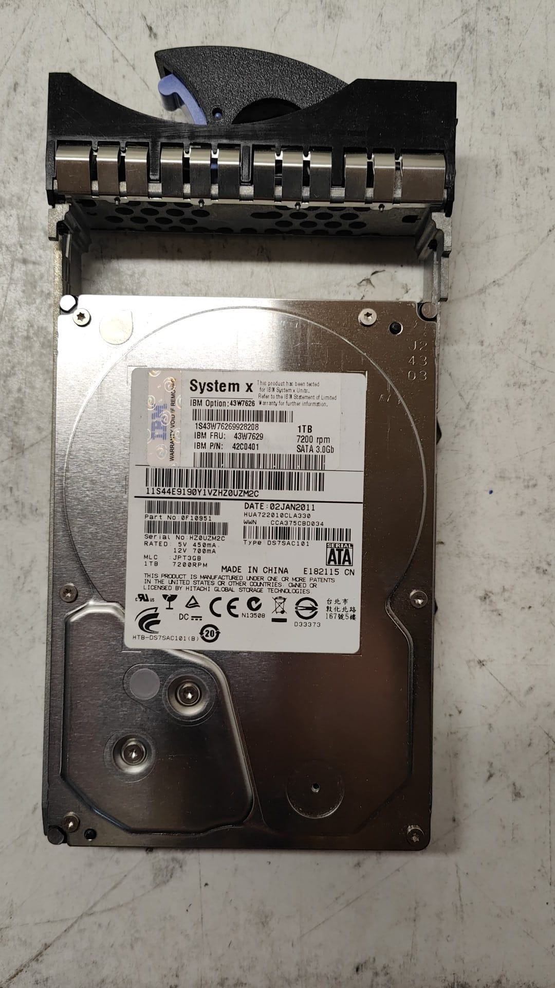 1IBM 1TB 7200RPM 3.5 SATA HDD Hard Disk Drive 42C0401 43W7626 43W7629 2nd :43W7629: Alt (00W1138) Other //