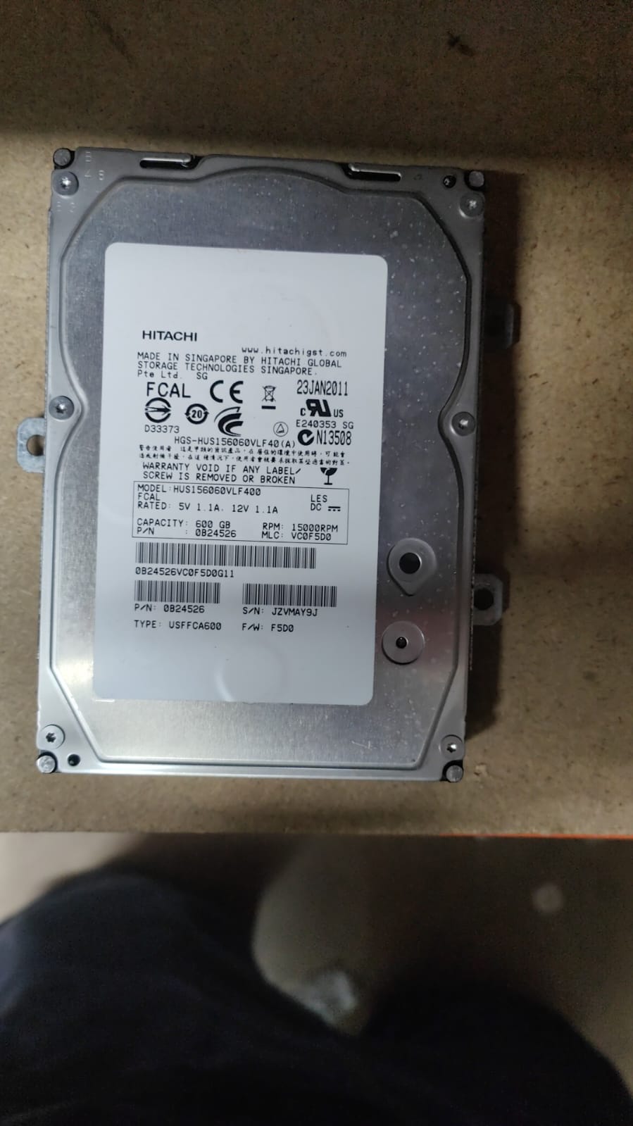 HP 3Par T-Class T400 T800 600GB 15K Fibre Channel 3.5" Hard Disk Drive 640849-001 2nd :640849-001: Alt () Other /0B24526 HUS156060VLF400 512 format f/w F760 or F5D0 /