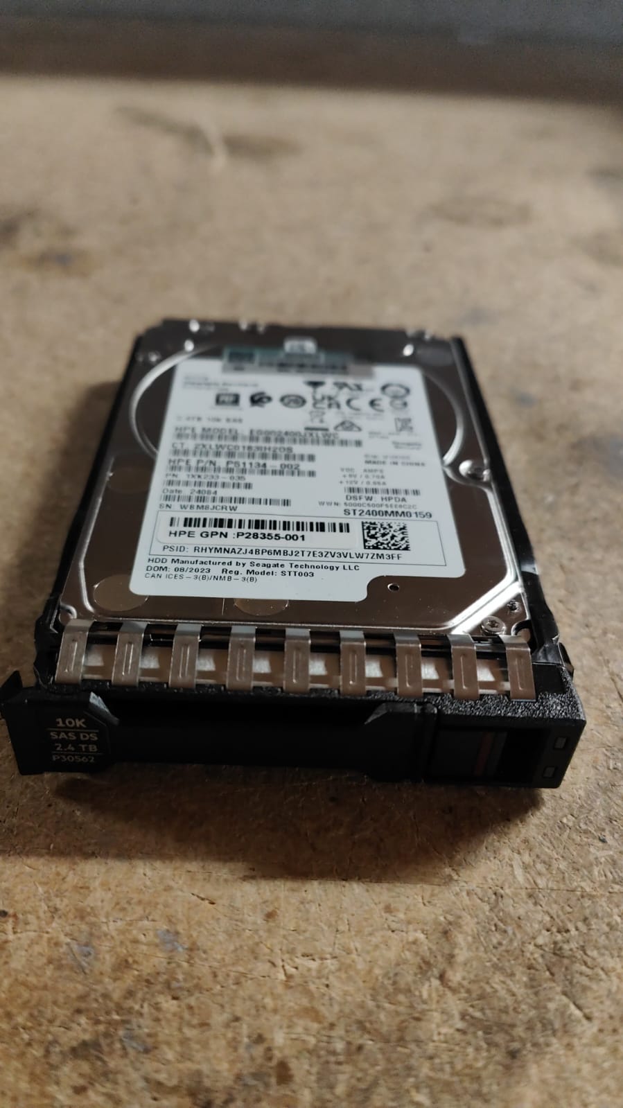 P30562-001 HPE 2.4TB SAS 10K SFF BC 512e MV Hard Disk Drive 2nd :: Alt () Other //