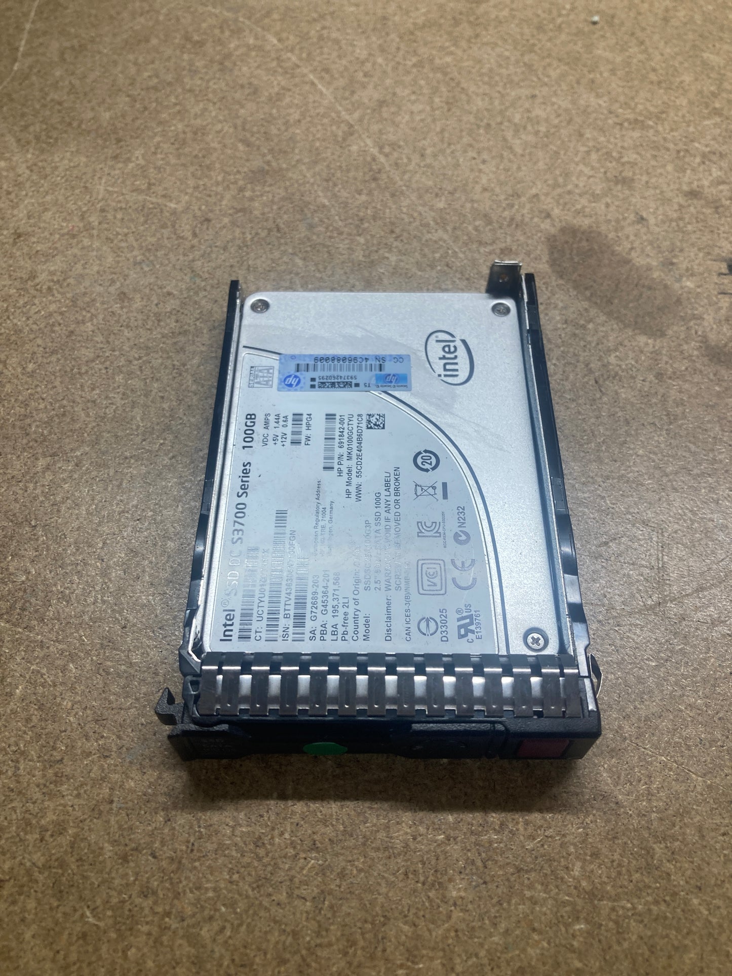691862-B21 HP SATA 100GB 6G SFF SSD 692164-001 2nd :692164-001: Alt () Other //