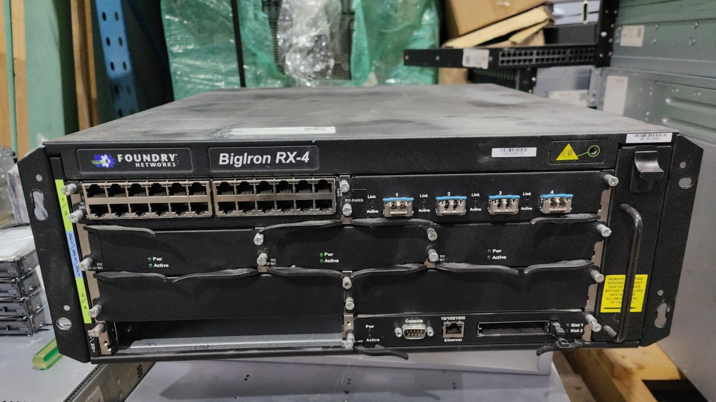Foundry BI-RX-4-AC BigIron RX-4 Switch Chassis 2nd :: Alt () Other //