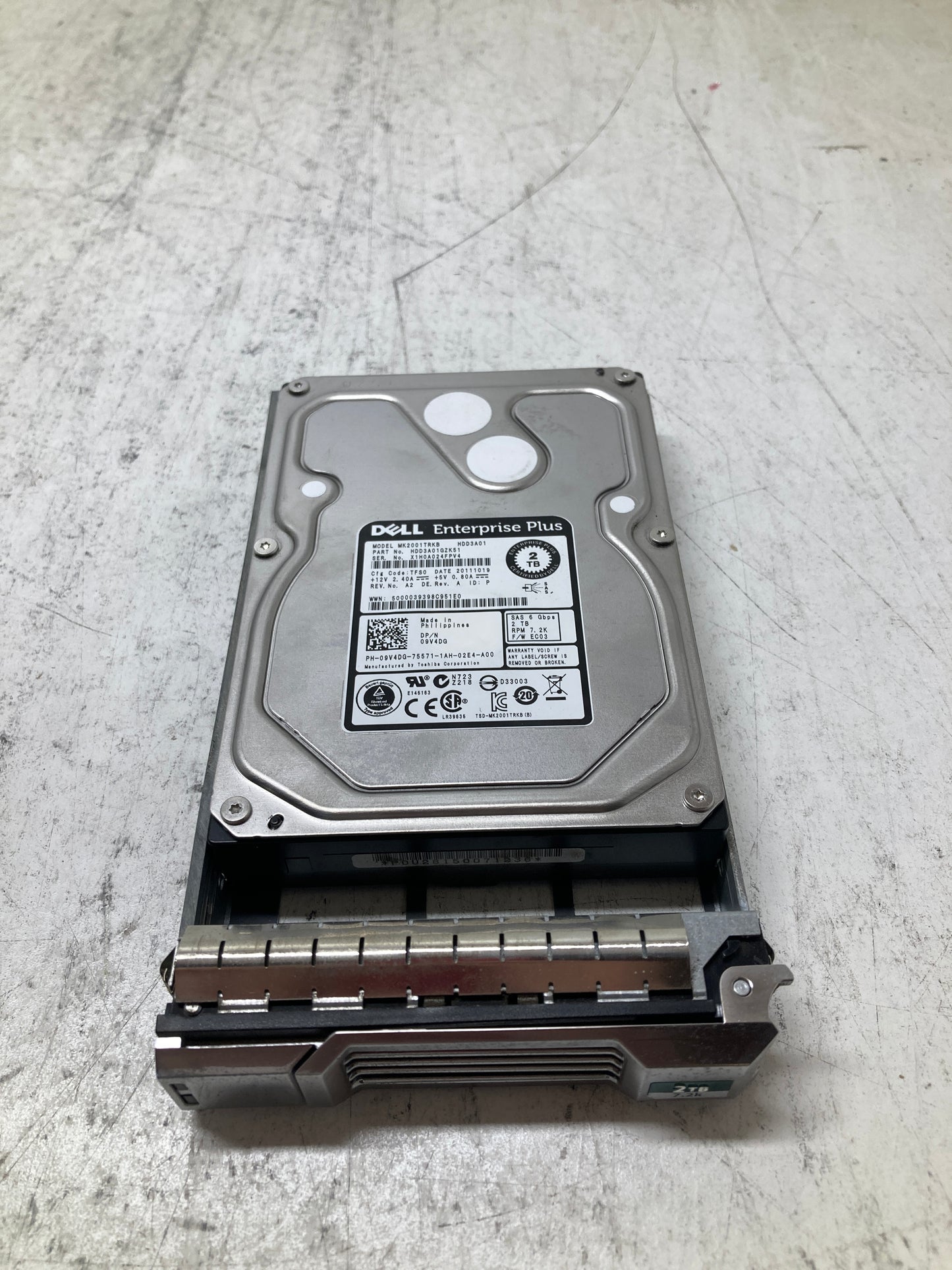 9V4DG Dell 2TB SAS 7200RPM 6GBPS 3.5" HARD DRIVE 2nd :: Alt () Other //