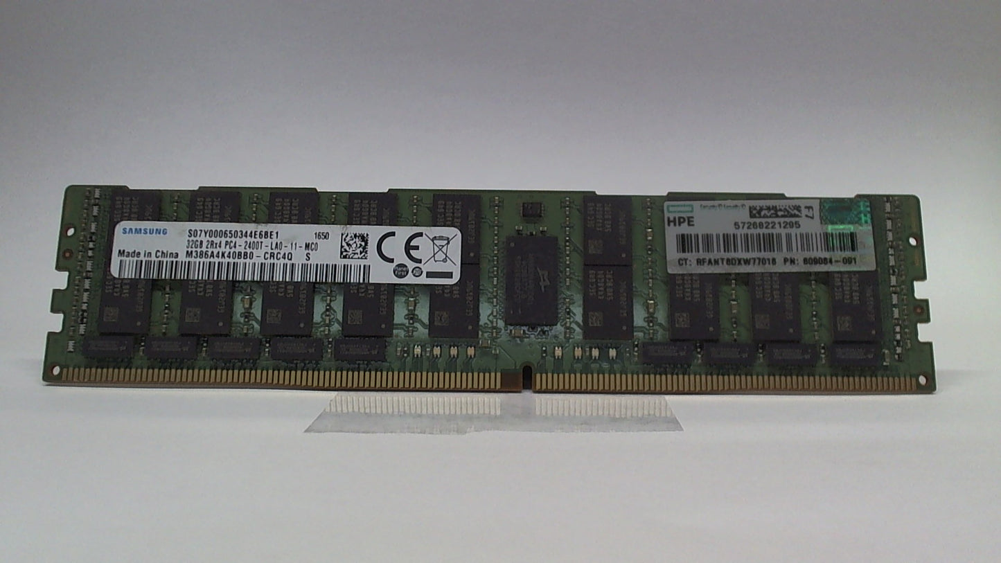 HP 32GB PC4-19200T DDR4-2400 2RX4 ECC PN:805353-B21: 2nd 809084-091:: Alt(819414-001) Other /MTA36ASF4G72LZ/