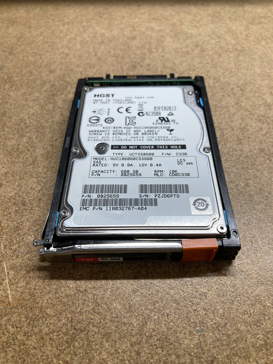 EMC 005049250 HARD DRIVE 600GB 2.5'' 10K SAS 6GBS SFF WITH TRAY FOR VNX 2nd :: Alt (	 V3-2S10-600) Other //.