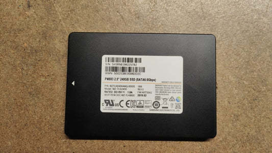 MZ7LH240HAHQ-00005 PM883 2.5" 240GB SSD SATA 6.0Gbps 2nd :123456-001: Alt () Other /Nimble AF HF/