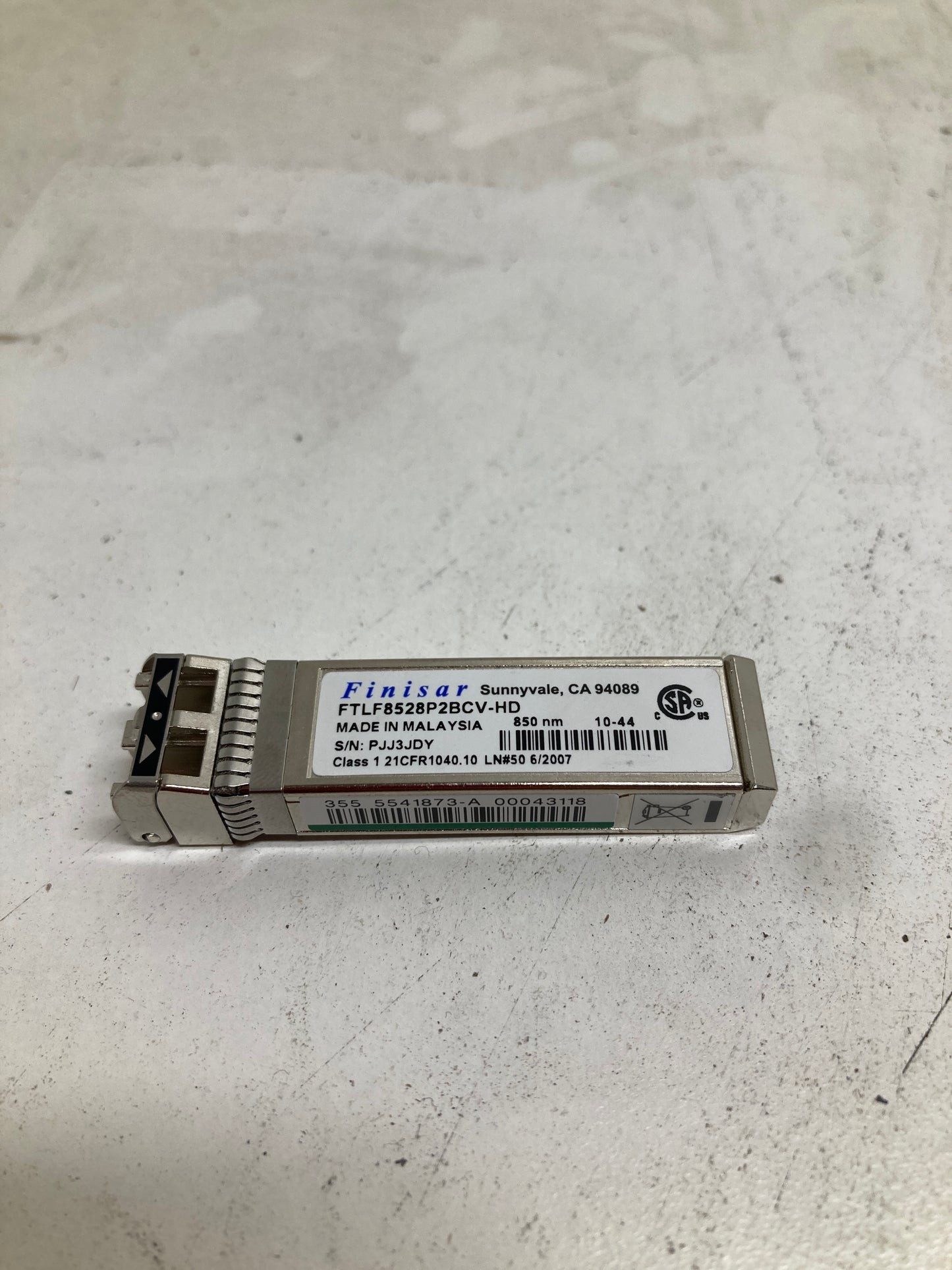 5541873-A Hitachi Finisar 8GB SFP+ SW 850nm Transceiver Module 2nd :FTLF8528P2BCV-HD: Alt () Other //