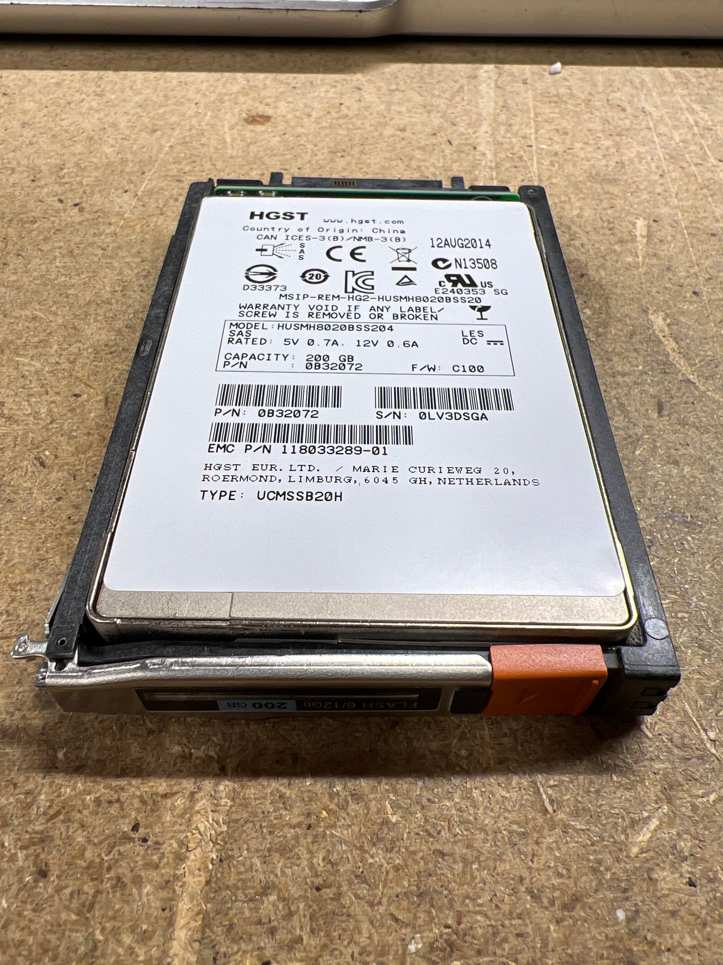 005051589 EMC 200GB 12G SAS SFF FLASH SSD 2nd :: Alt () Other //