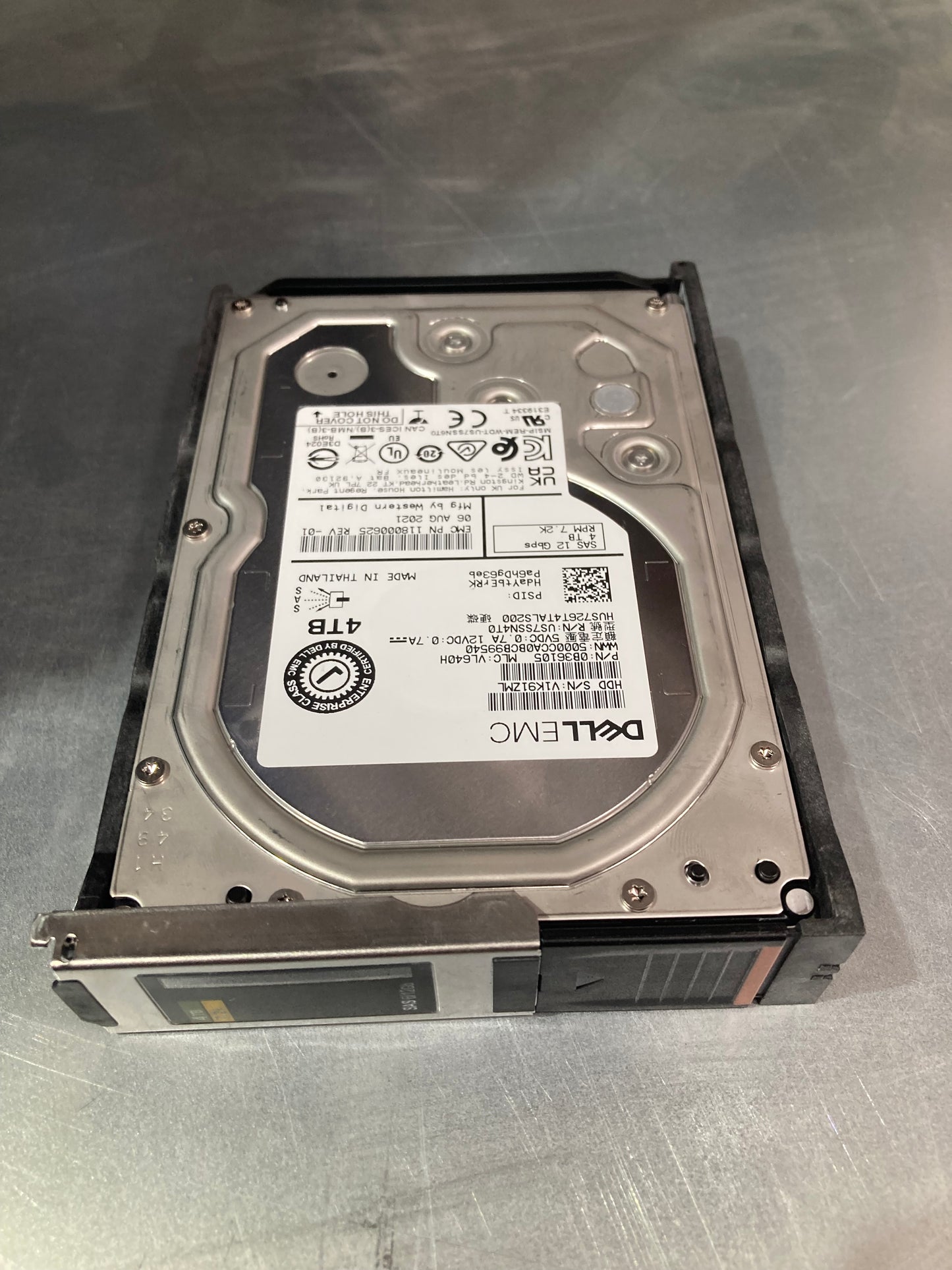 005053107 EMC 4TB 7.2K SAS 12GB/s 3.5" HDD For Data Domain DS60