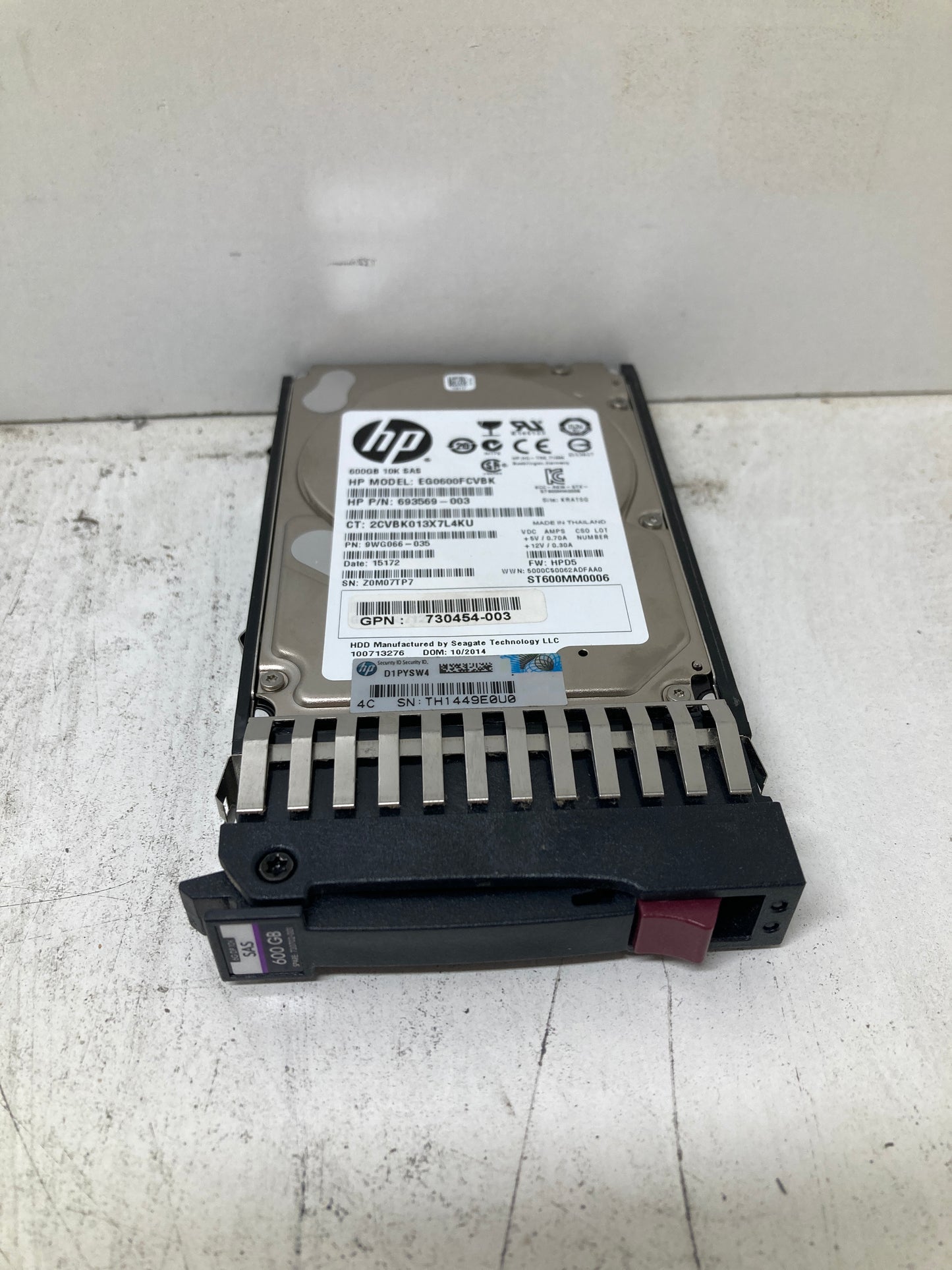 HP C8S58A 600GB 10K SAS 6G 2.5inch Hard Disk Drive 730702-001 2nd :730702-001: Alt () Other /730454-003 693569-003/