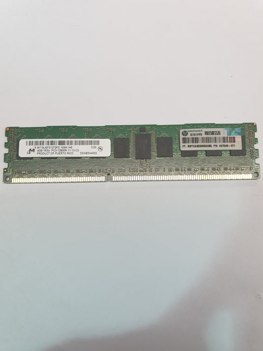 HP 4GB 647895-B21 1600MHZ PC3-12800 2nd :647895-B21: Alt 647648-071 Alt (664689-001) Other //