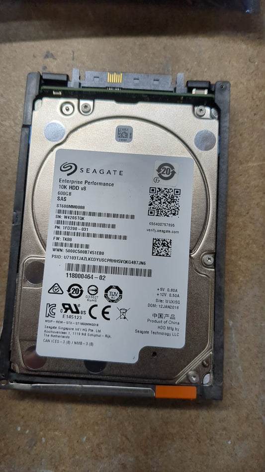 005051955 EMC 600GB 10K 6Gbps 2.5" SAS Hard Disk Drive VNXe3100 VNXe3150 2nd :005049203: Alt (005049820 005049804 005049820 005050285 005050282 005049804 005050344 005050700 005050703 005050211 005050214 005051466) Other /VX-2S10-600 V4-2S10-600 /