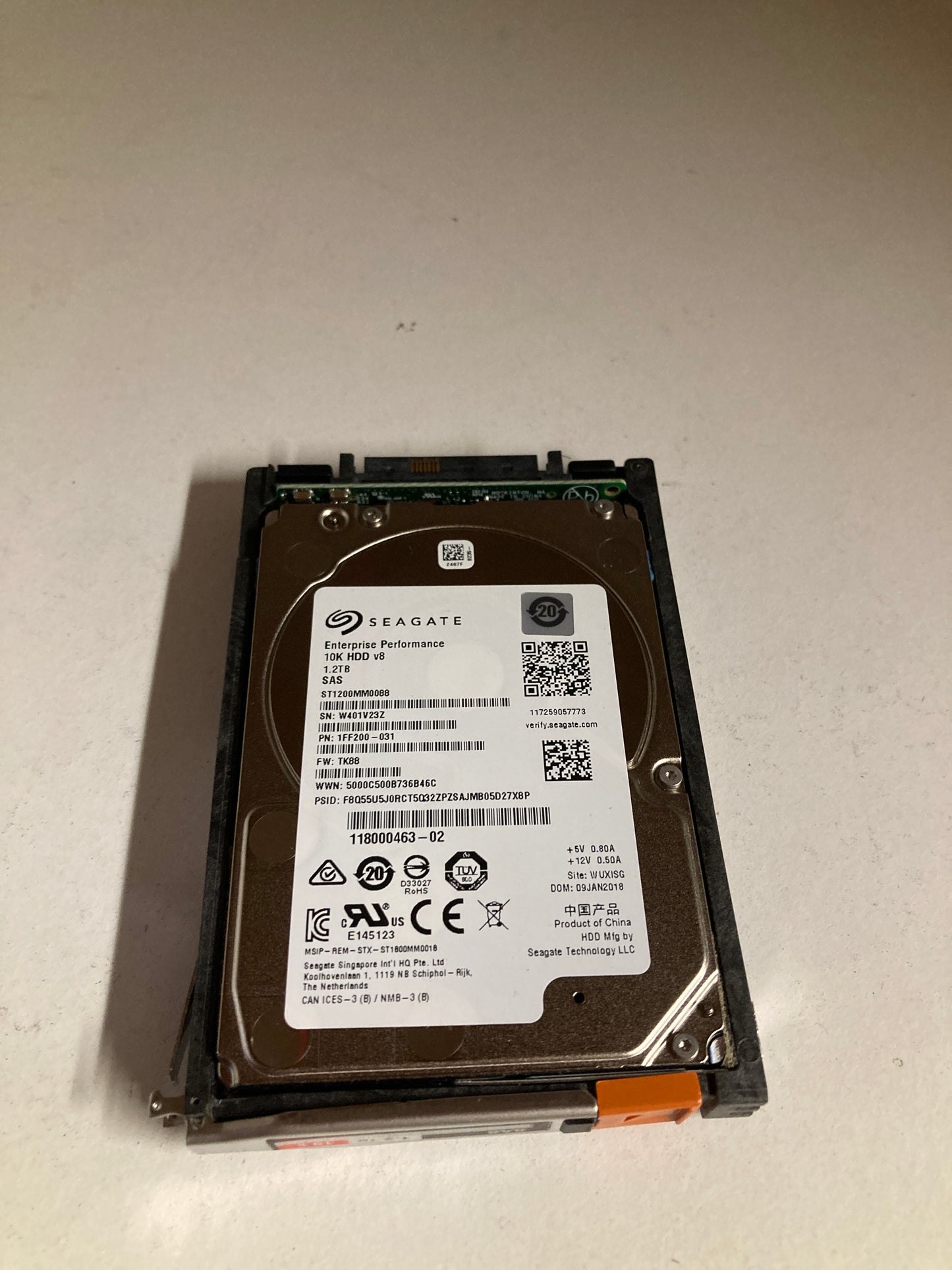 EMC 1.2TB 6G 10K SAS 2.5 Hard Disk Drive PN: 005051960 2nd :005051960: Alt () Other /ST1200MM088 1FF200-031/