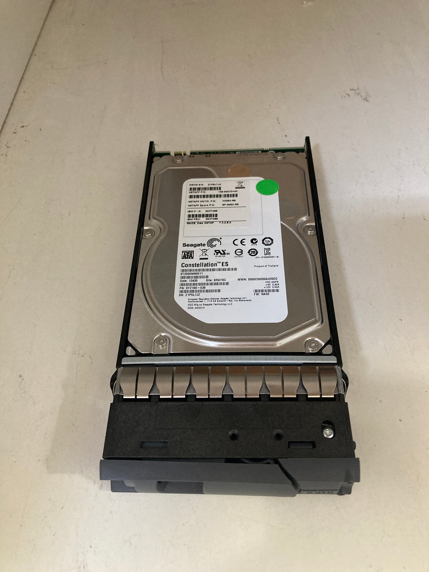 X306A-R6 NetApp 2TB 7.2k RPM SATA Disk Drive DS4243 2nd :X306A-R6: Alt ( X306A-R5 ) Other //