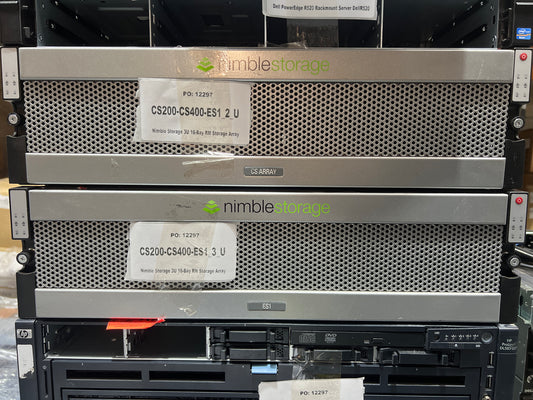 CS200-CS400-ES1 Nimble Storage 3U 16-Bay Rackmount Storage Array 15x 1TB SAS HDD 1x 3TB SAS HDD 2x SAS Controller 2x PSU 2nd :: Alt () Other //