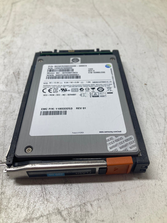 005050714 EMC HDD 200GB 2.5" SAS SSD For VMAX