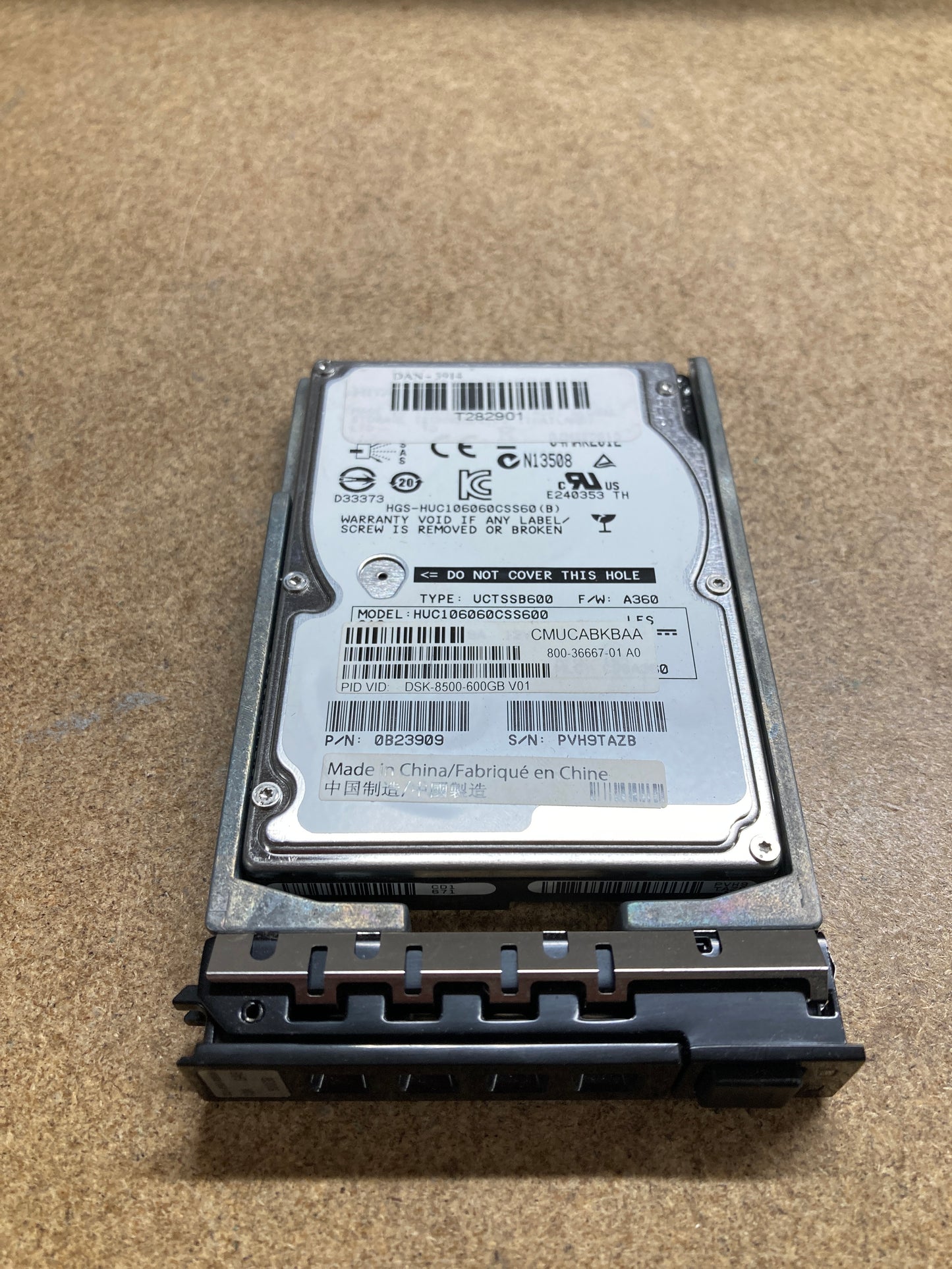 DSK-8500-600GB V01 Cisco WAVE 8541 10K 600GB SAS SFF Hard Disk Drive 2nd :800-36667-01: Alt () Other //