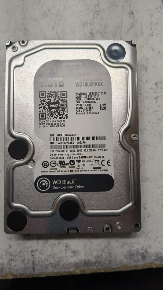 Western Digital Caviar Black 1TB SATA 6G 7.2K 3.5inch Internal Hard Disk DrivePN:WD1002FAEX 2nd :WD1002FAEX: Alt () Other //