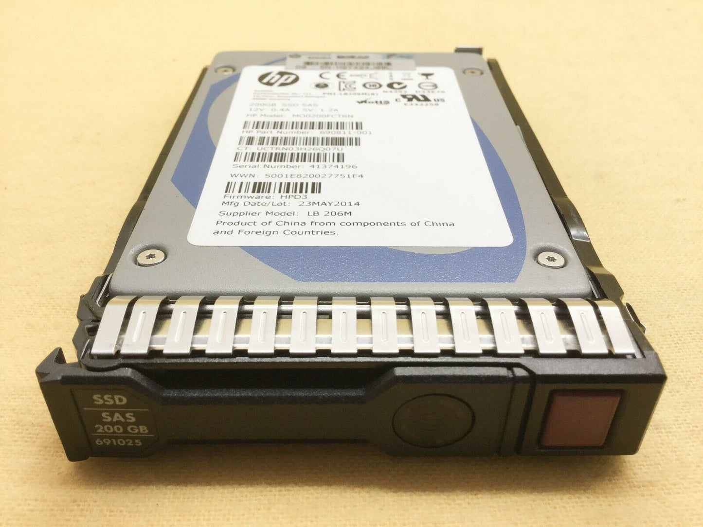 HP 200GB 6G SAS 2.5inch Enterprise Mainstream MLC SSD 690811-001 691025-001 PN:690825-B21 2nd :690825-B21: Alt () Other //